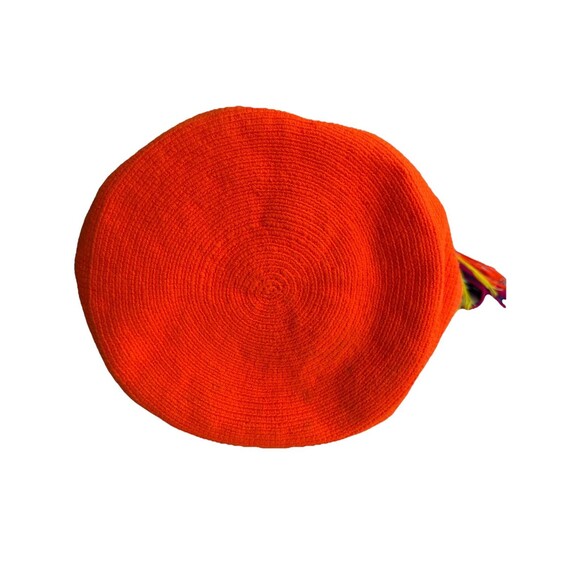Wayuu Mochila Bag Large Size Orange Handmade from Colombia Crossbody Hobo Bag - Picture 10 of 14